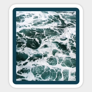 blue ocean waves Sticker